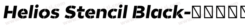 Helios Stencil Black字体转换